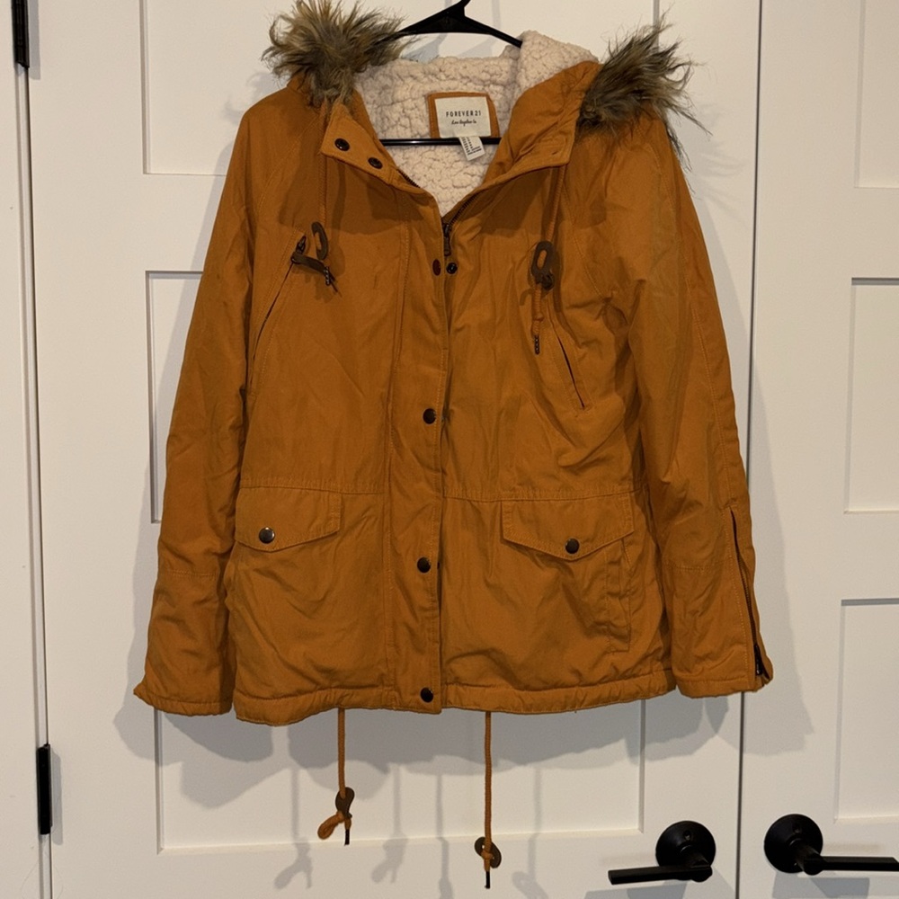 Forever 21 Sherpa Lined Jacket